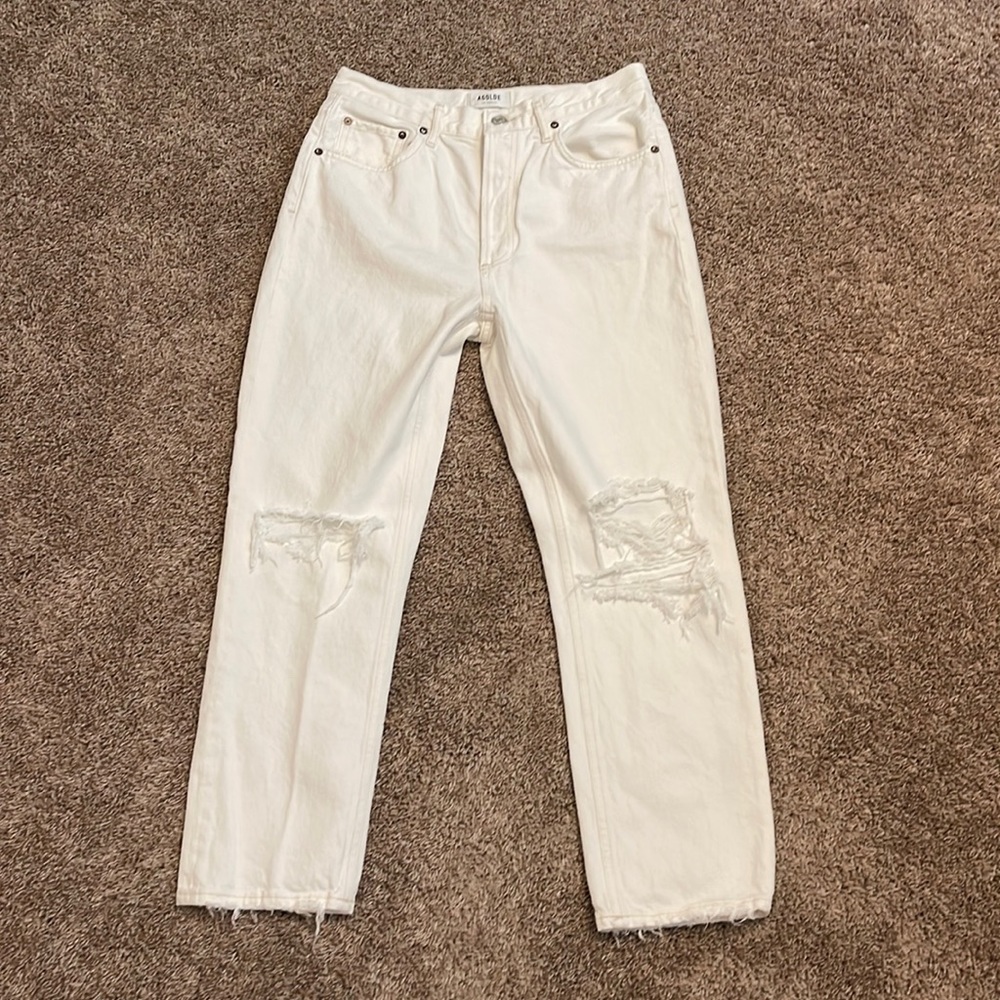 Agolde Riley White Jean - Picture 2 of 9
